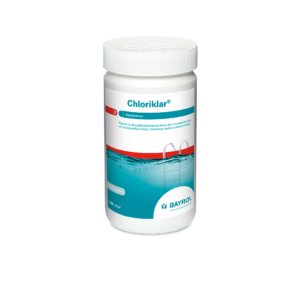 Opakowanie Bayrol Chloriklar 1kg małe tabletki do chlorowania szokowego