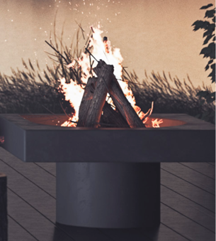 Drop Fire - kominek ogień do ogrodu patio
