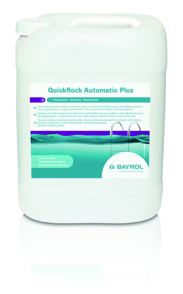 Bayrol Quickflock 20kg koagulant i preparat przeciw glonom do basenów wyposażonych w automatyczny dozownik chemii