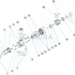 Schemat czesci do pompy przeciwpradu basenowego AstralPool CCIV 300M