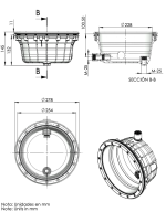 Nisza do Lamp Basenowych AstralPool 230 mm do Basenów Wyłożonych Folią - obrazek 2
