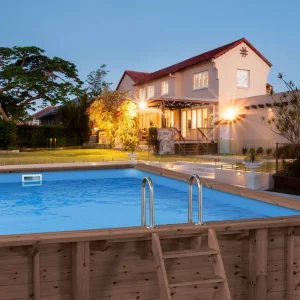 Prostokątny basen drewniany Abatec Baltic Harmony