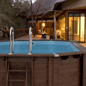 Abatec Lazurite basen drewniany polskiego producenta na tarasie