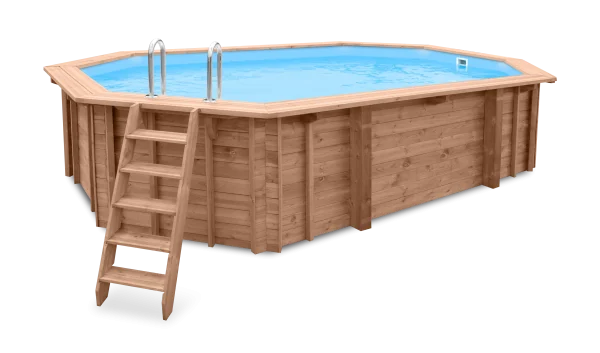 Abatec Lazurite basen drewniany prawie 20m3