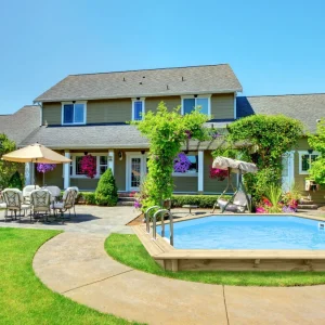 Abatec Summer Joy basen drewniany polskiego producenta wkopany w ziemię