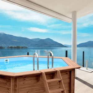 Abatec Sunny Delight basen drewniany na tarasie