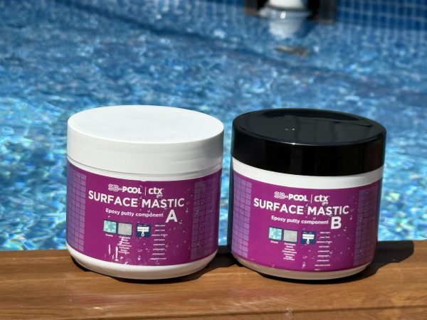 Dwuskładnikowa masa uszczelniająca do basenów  SB-Pool Surface Mastic 400 g - obrazek 2