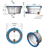 Nisza do Lamp Basenowych AstralPool 230 mm do Basenów Wyłożonych Folią - obrazek 3