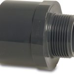 Nypel PVC-U 50/63mm x 1 1/4" GZ - do instalacji basenowej