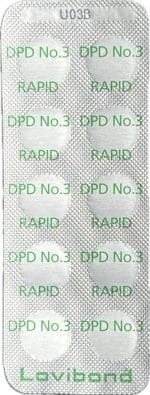 Tabletki Lovibond DPD 3 RAPID do pomiaru chloru całkowitego - tester ręczny - 10 szt.