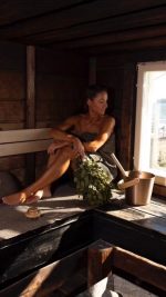 Wiaderko ceber do sauny 5l RENTO natural srebrny mat - obrazek 2