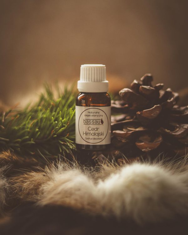 Naturalny olejek zapachowy do sauny 15 ml - Bassau - Cedr himalajski - obrazek 3