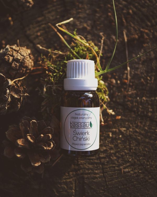 Naturalny olejek zapachowy do sauny 15 ml - Bassau - Świerk chiński - obrazek 2