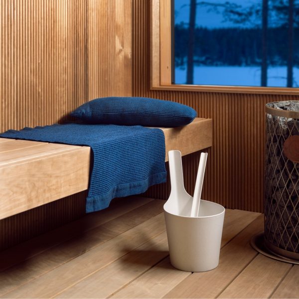 Zestaw do sauny ceber 5l i chochla RENTO Pisara - brown - obrazek 3