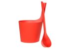 Zestaw do sauny ceber 5l i chochla RENTO Pisara - strawberry
