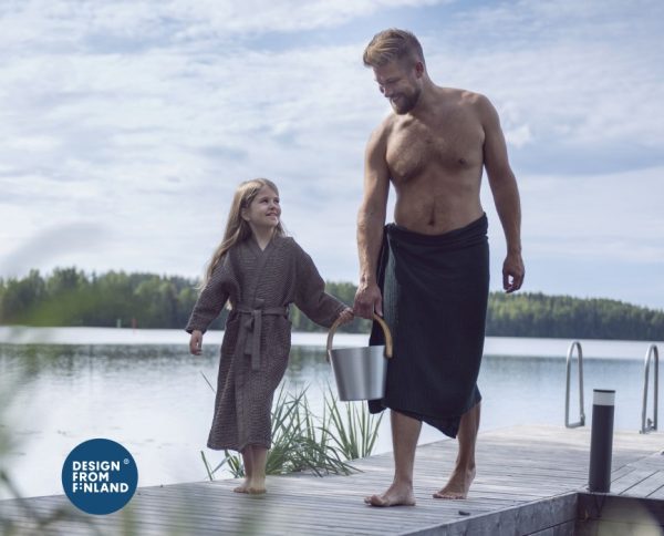 Wiaderko ceber do sauny 5l RENTO natural srebrny mat - obrazek 4