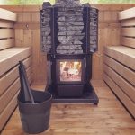 Zestaw do sauny ceber 5l i chochla RENTO Pisara - brown - obrazek 5