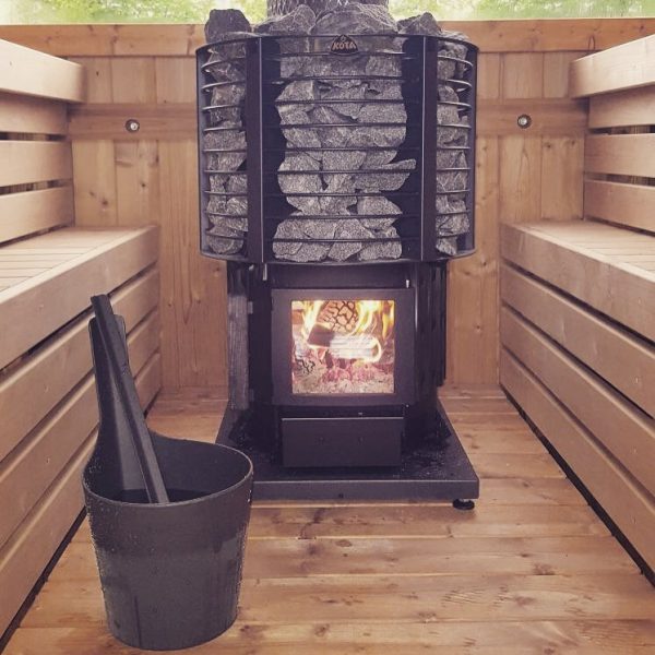 Zestaw do sauny ceber 5l i chochla RENTO Pisara - brown - obrazek 5