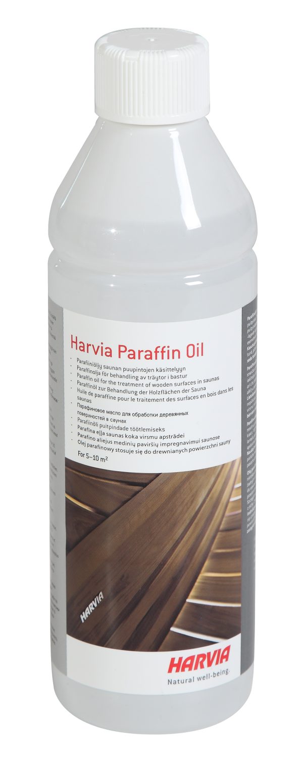 c44489e93175facd647f3269c577f793 Olej parafinowy do impregnacji drewna w saunie HARVIA 500 ml - obrazek 1