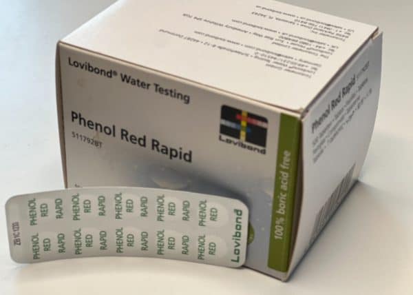 dba461a137c3d13d34d0d076798a7446 Tabletki Lovibond Phenol Red RAPID do mierzenia pH - tester ręczny - 10 szt. - obrazek 2